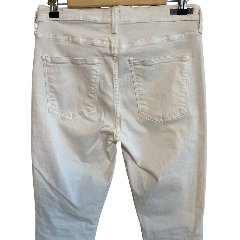 Citizens of Humanity Skinny Jeans Rocket Crop High Rise White Sculpt Size 29 - Picture 4 of 13